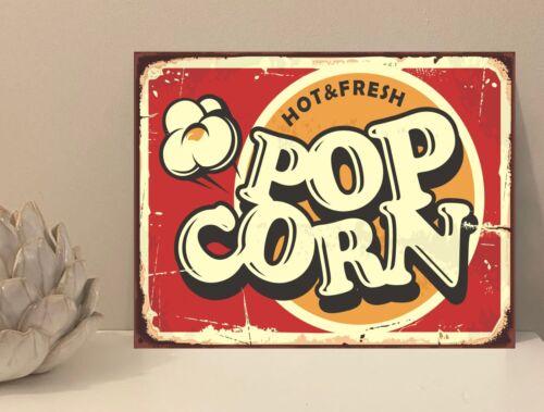

Popcorn Cinema Rustic Retro Metal Plaque Sign Gift House Novelty mt59Aluminum 30x40cm(11.8x15.7inch)