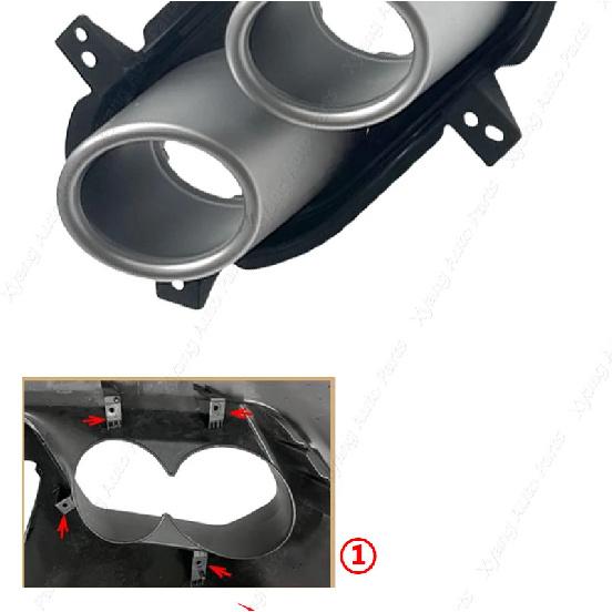 For Geely Coolray 2024-2025 Tail Throat Rear Bumper Exhaust Pipe