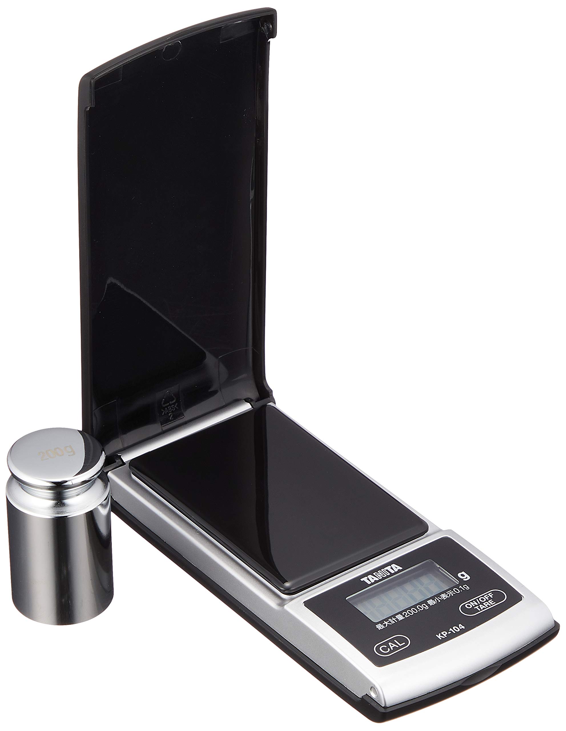 

Tanita Scale Portable 200g 1g Calibration Function Pocketable Scale KP-104 чорний