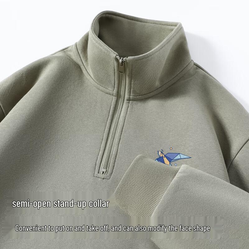 Baleno S&K Series Men's Heavy Knit Stand Collar Sweatshirt