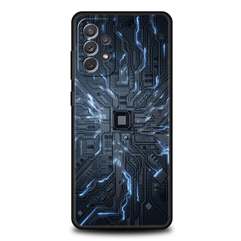 Inside Motherboard Circuit Board Phone Case for Samsung Galaxy A13 A14 A54 A73 A34 A51 A71 A22 A23 A32 A52 A01 A31 A41 TPU Shell