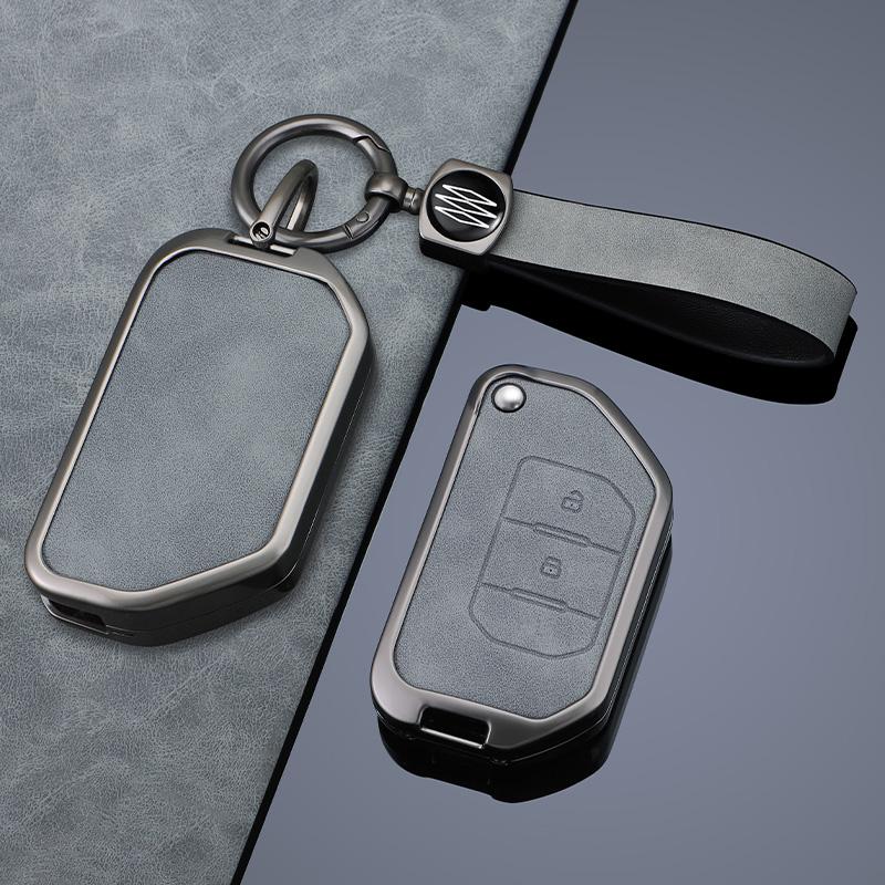 Car Key Case Fob Cover For Jeep Wrangler Gladiator Jl Jlu Rubicon Sahara Jlu Jt - Accessories