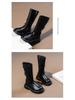 2025 Girls' High-Top Long Boots: Stylish Autumn/Winter Princess Boots with Plus Velvet Cotton