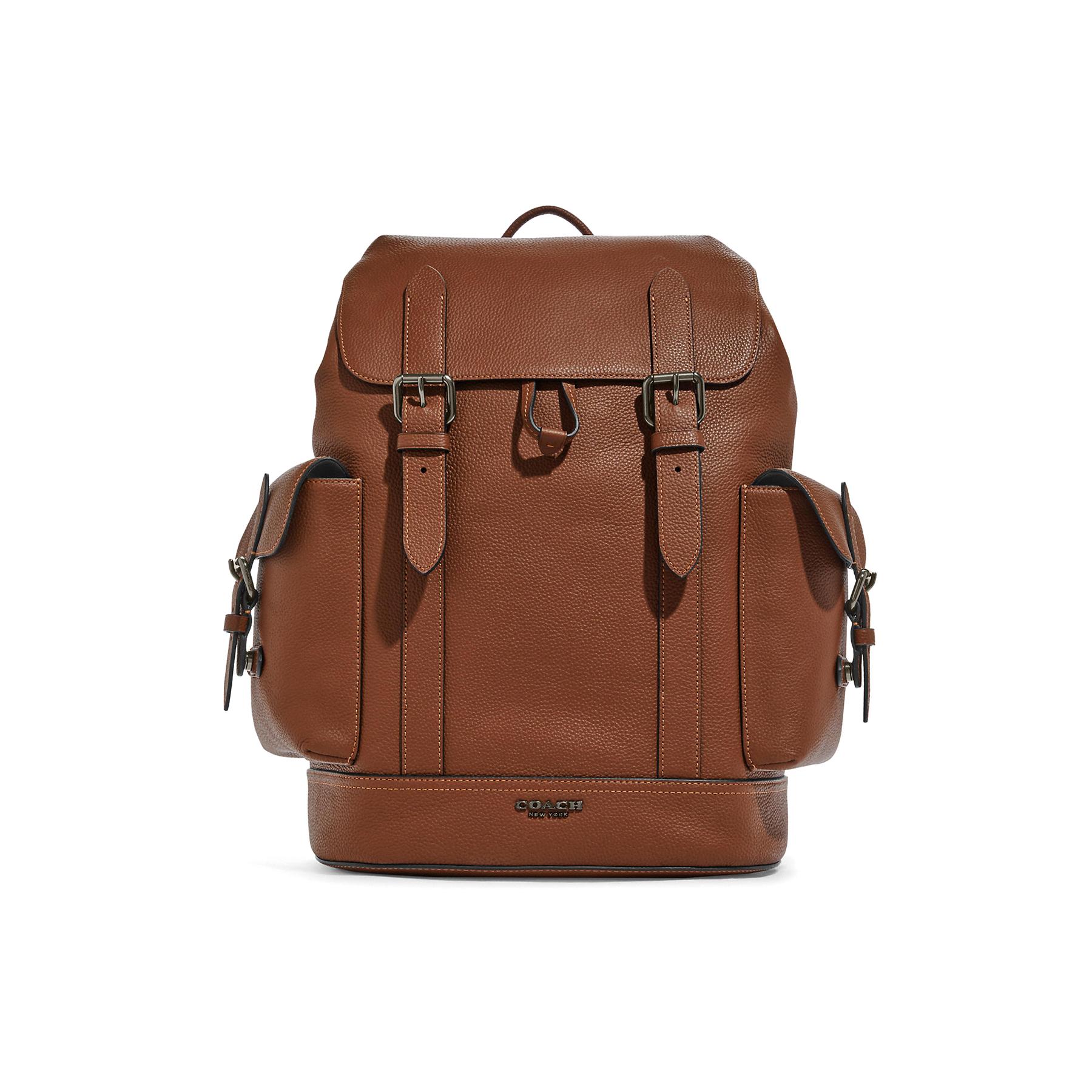 

Новый рюкзак COACH Hudson из коровьей кожи большой мужской серый медь седло CB837-QBSD 41.9*15.0*30.0CM