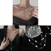 French Vintage Pearl Necklace For Women With Geometric Design And Elegant Style