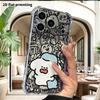 Phone Case: 2D Flat Suitable for iPhone 18 17 16 15 14 13 Pro, Transparent Four Corner Protective Case, Cloud Puppy, Christmas and Halloween Gifts