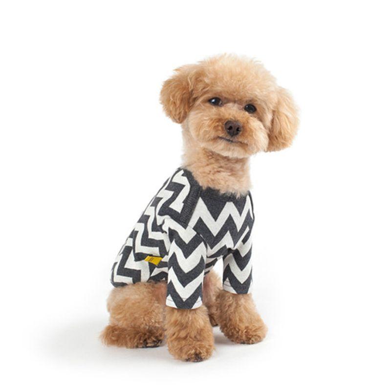 WE.FAM WEFAM Zigzag T-Shirt - Charcoal