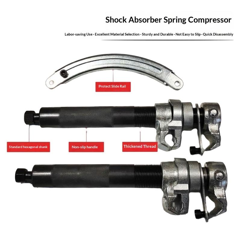 Car Coil Spring Compressor Tool Set Professional Strut Spring Removal for Suspension Replacement and Repair