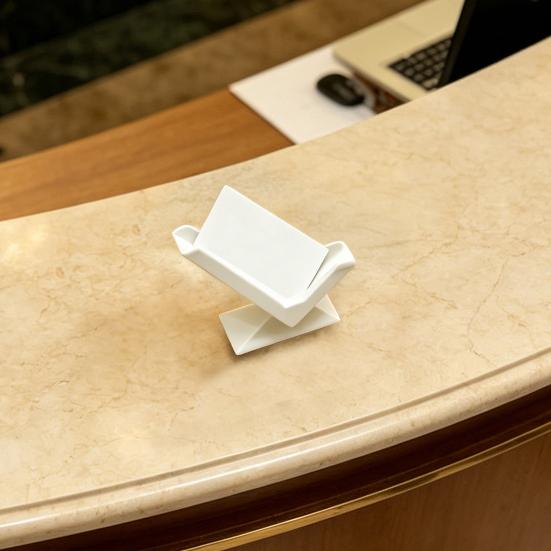 Yousheng 3D Printed Business Card Holder, Business Card Display Rack, Inclined Design Card Stand for Office Desk