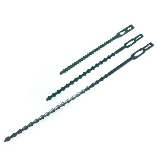 100 Stück wiederverwendbare Pflanzenbinder, verstellbare Pflanzen-Drehbinder, selbstsichernde Kabelbinder für die Kabelorganisation von Kletterpflanzen im Innen- und Außenbereich