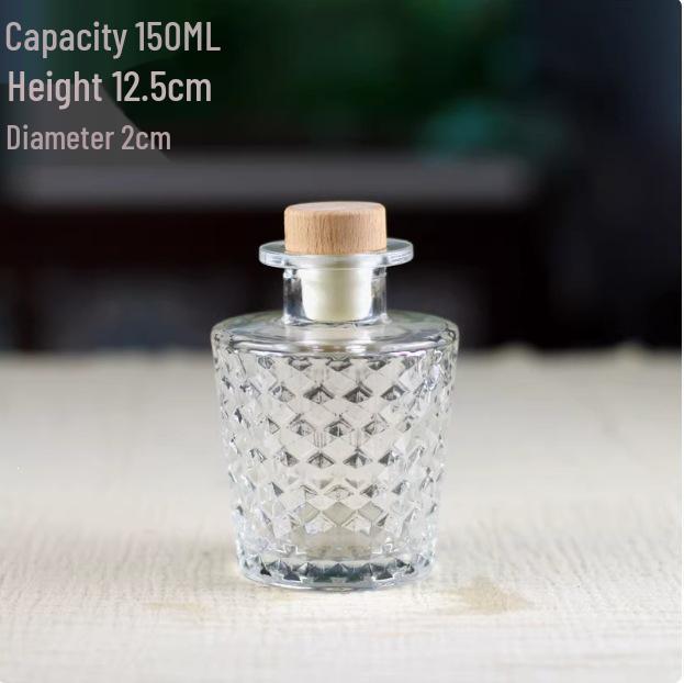150ml Transparent Mini Glass Bottle for Liquor, Cold Brew Coffee, Fruit Wine, and Dispensing, with Sealed Two Ounce Capacity