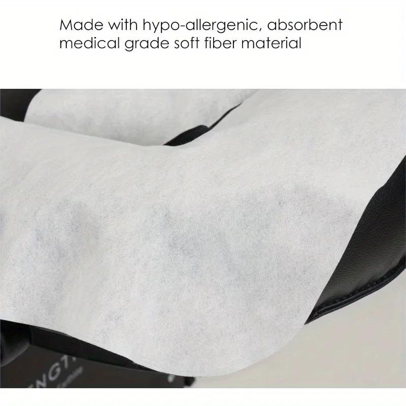 Super Soft Disposable Face Luxurious, Non-stick Massage Headrest for Massage Beds and Chairs, Perfect for Spas and Salons