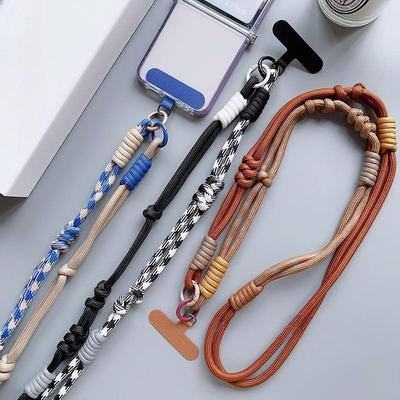 Creatieve Knoop Mobiele Telefoon Universele Lanyard Crossbody Touw Lange Telefoon Lanyard Schouderriem Outdoor Telefoonhoes Tas Lanyard