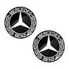14mm Aluminum Car Remote Key Sticker Emblem Auto Accessories For Mercedes Benz AMG W205 W218 W177 W176 W169 A B C E S Class GLA PH8