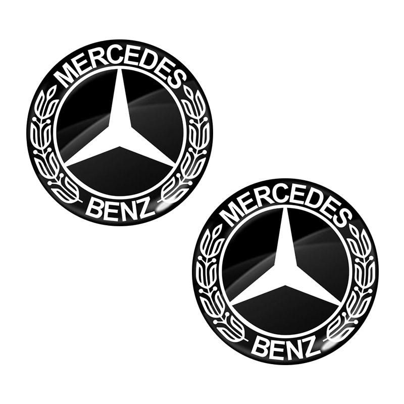 14mm Aluminum Car Remote Key Sticker Emblem Auto Accessories For Mercedes Benz AMG W205 W218 W177 W176 W169 A B C E S Class GLA PH8