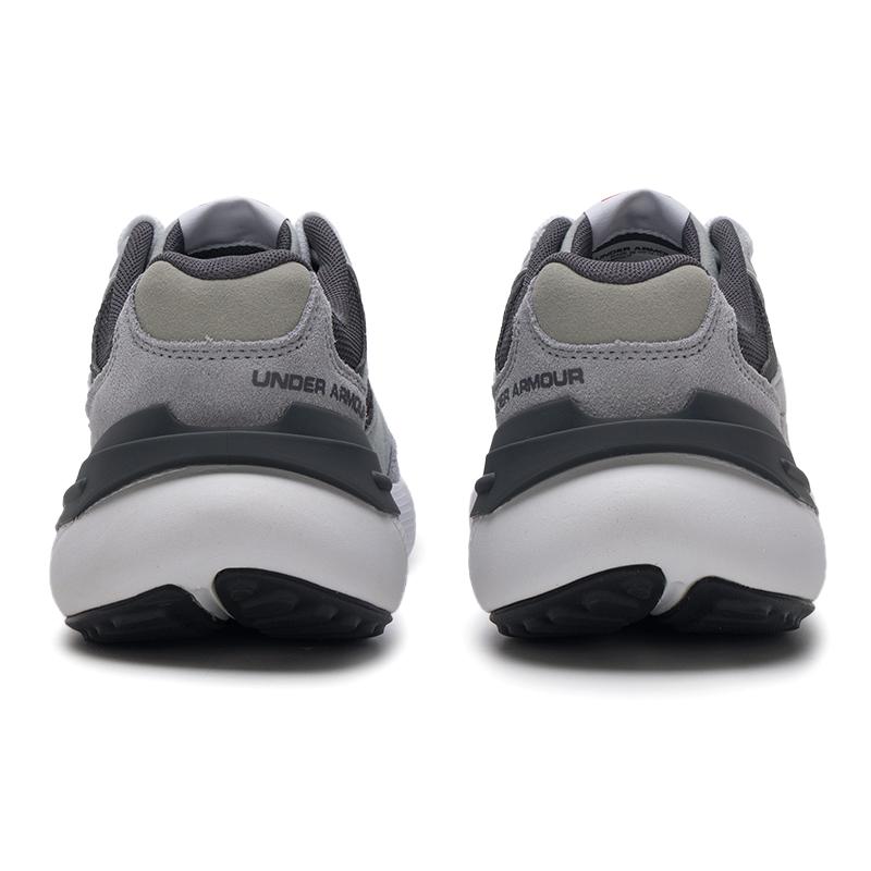 Under Armour Phantom Lux Scarpe da Corsa Basse in Tessuto Confortevole Versatile Pelle Sneaker Unisex Grigio Moderno 3028615-101