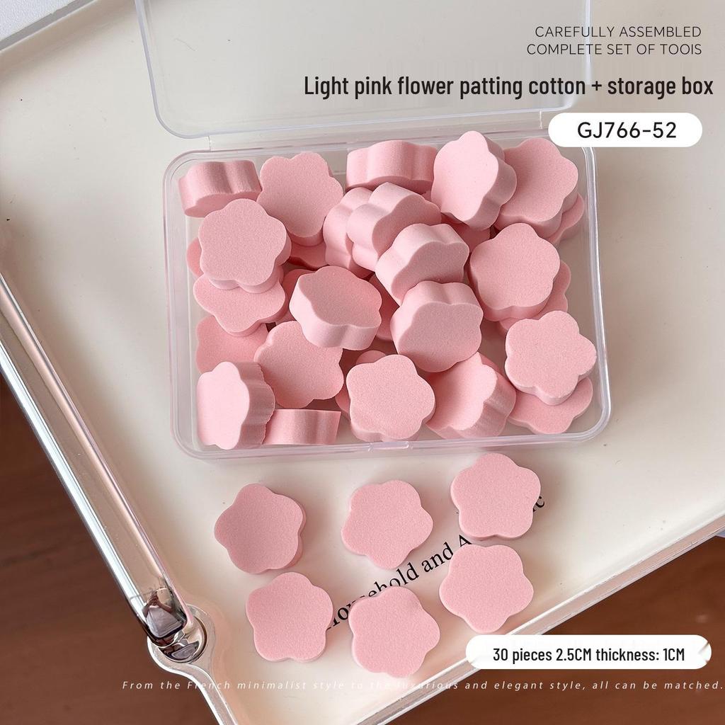 Nail Art Sponge: Professional Small Square Blending Tool for Gradient Blush and High-Density Cotton Application