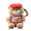 Plush Bear Backpack Charm With Cute Embroidered Details For Girls