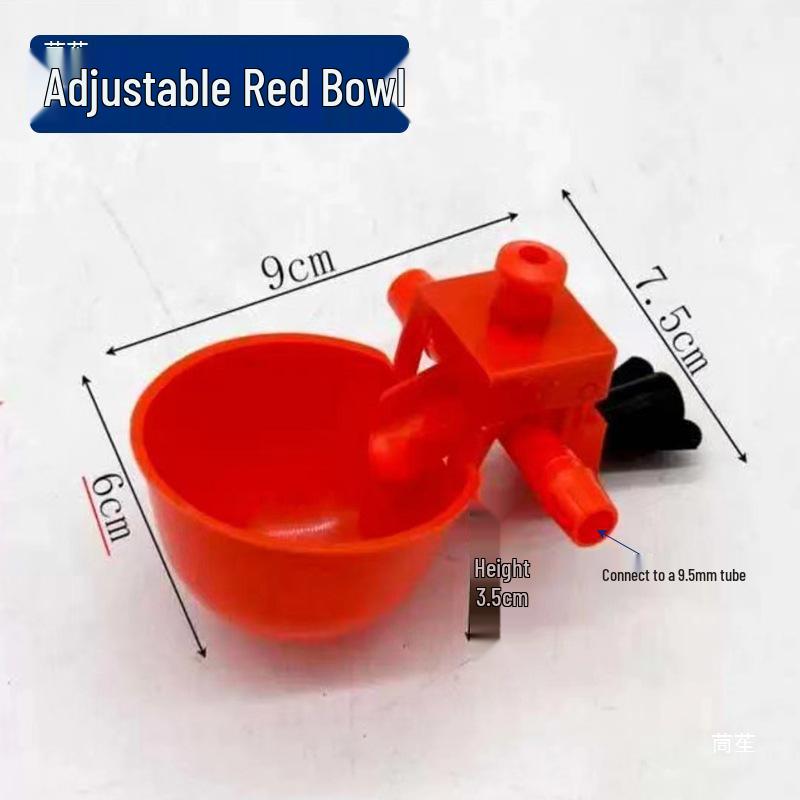 Automatic Poultry Drinking Bowl for Chickens, Pigeons & Quails - Cage Hanging Water Tank with Auto-Stop Feature