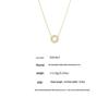 Qiong Yao European Style 18K Gold-Plated Full Diamond Double Ring Necklace & Bracelet Set in High-End Stainless Steel