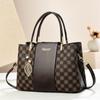 Ot-selling Women's , New Trendy Large-capacity Portable Checkerboard Shoulder Messenger Bags, High Quality