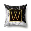 Marble Polyester Pillowcase Home Decoration Printing Pillowcase 26 English Letter Cushion Cover