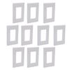 10 Sets Snap On Mount Fit for Leviton 80301 SW Decora Plus 1 Gang Wallplate Mounting Bracket Kit