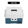 Type 128 USB Power Module 220V Socket 5V 2.1A 1A Mobile Phone Charging Module Switch Adapter Transformer Charging Power Socket