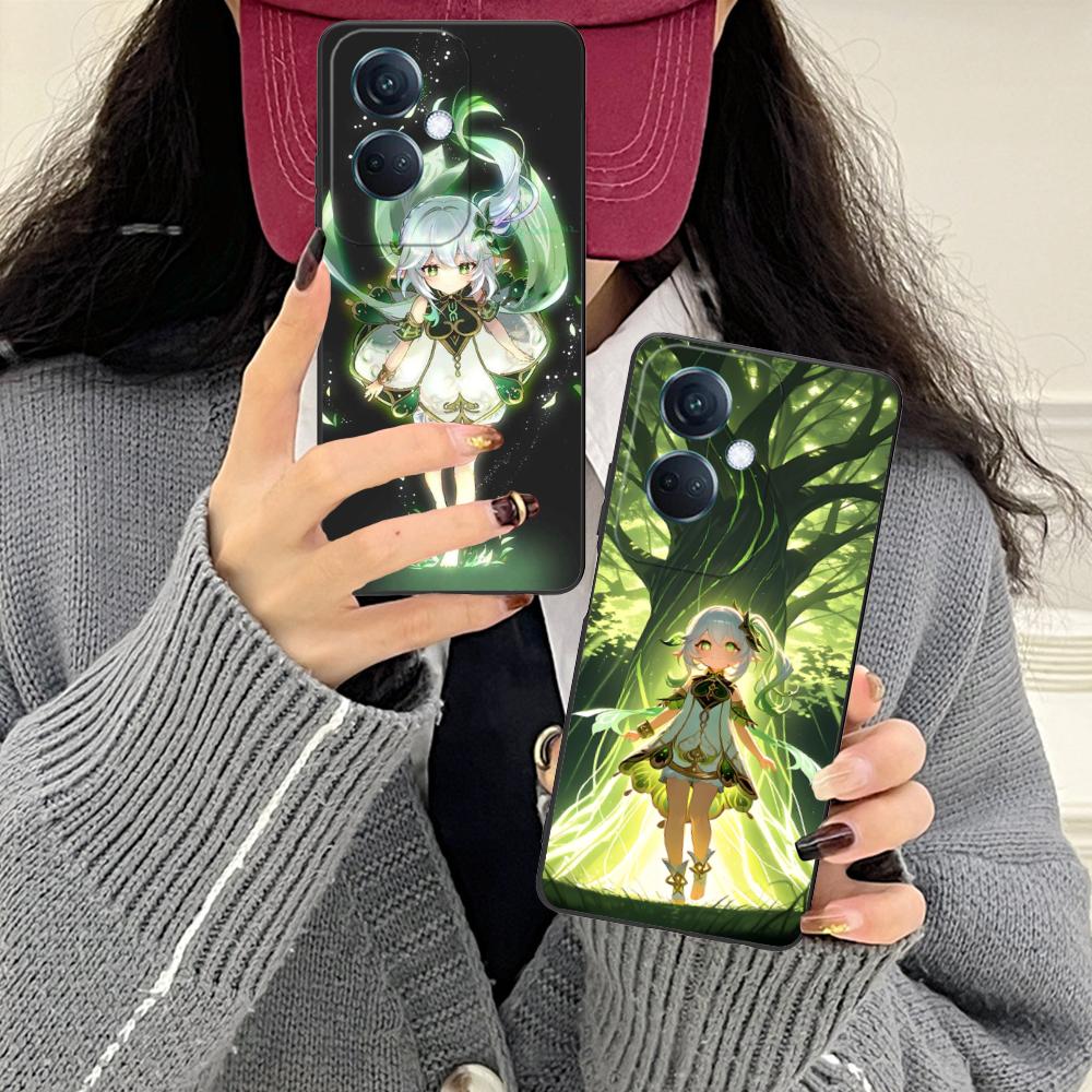 Game GI Nahida Matte TPU Mobile Phone Case for OPPO Find X9 X8 X7 X6 X5 X3 X2 Plus s Pro Ultra Lite Colorful Printing Cover