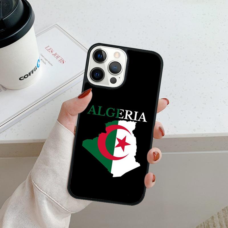 Flag of Algeria Phone Case For iPhone 17 Air 16 pro max 15 14 plus 12 13 Shell Cover coque
