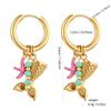 Stainless Steel Sea Life Earrings - Conch, Turtle, Starfish Pendants with Handmade Backs for Women