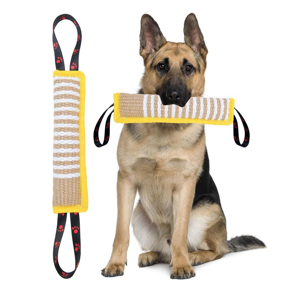 Burlap Dog Bite Stick - Training, Chewing, and Fetching Toy