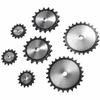 45 Steel Flat Plate Sprocket, 12A6, Multiple Teeth Options (30-65)