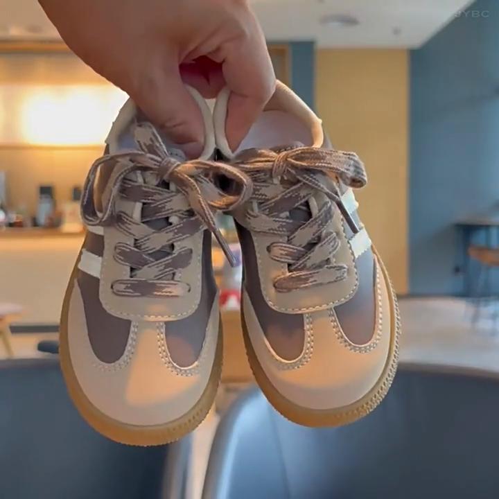 New Spring and Autumn Solid Versatile Sports Soft-soled Casual Sneakers for Boys and Girls