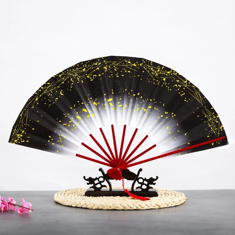 Cosplay Dance Props: Japanese-Style Folding Fan with Ten Ribs, Bat-Shaped Fan, Suitable for Dance and Performance