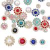 100Pcs Decorative Sew on Rhinestones Flower Shape Sew on Rhinestones for Clothing Dress Shoes Bag Hat and Sewing Project