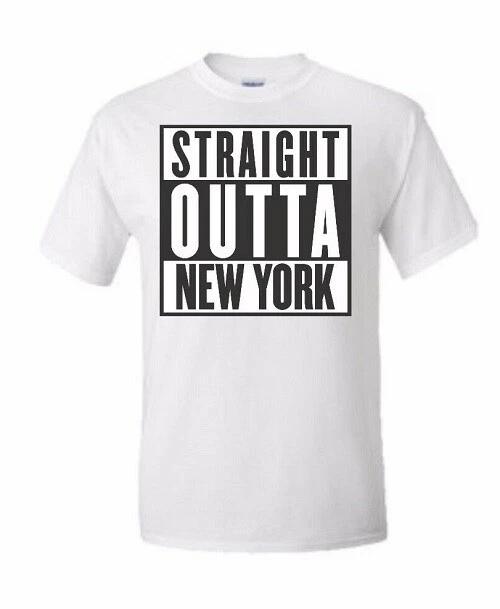 Straight Outta New York NYC T shirt Tee 5 Boroughs New York City Graffiti XL