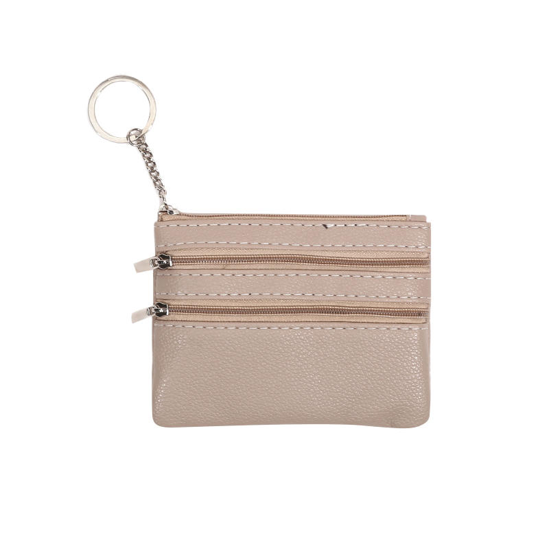 Women's Small Change Money Bags Pocket Wallets Key Holder Case Mini Functional Pouch Zipper Card Wallet Coin Purses