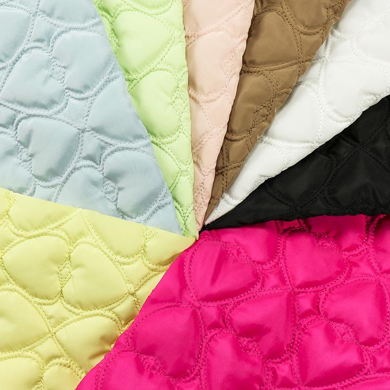 Three-dimensional Love Thickening Quilted Interlinings Cotton Fabric DIY Handmade For Winter Coat Lining Cotton-padded Jacket