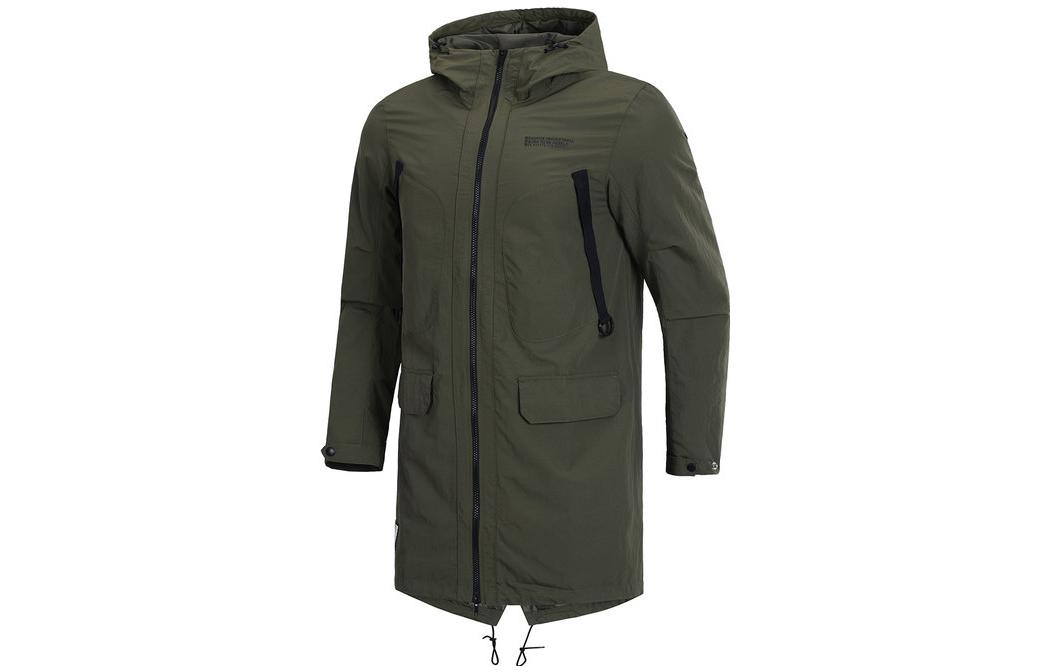 Li Ning BADFIVE Jackets Men s Forest Green Hooded Moderate Other AFDP019-1 S