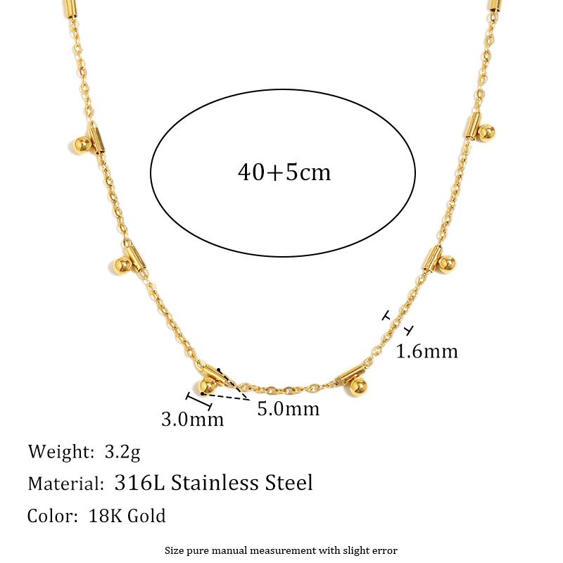 

MamacitaSlay 316L Stainless Steel Zircon Flower Heart Stackable Necklace Party Waterproof Jewelry Women s Elegant Neck Jewelry 45cm