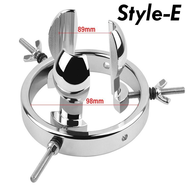 Metal Adjustable Anal Expander Enema Anus Dilator Vagina Extender Speculum Big Butt Plug Adults Erotic Sex Toys for Men Women Bullet
