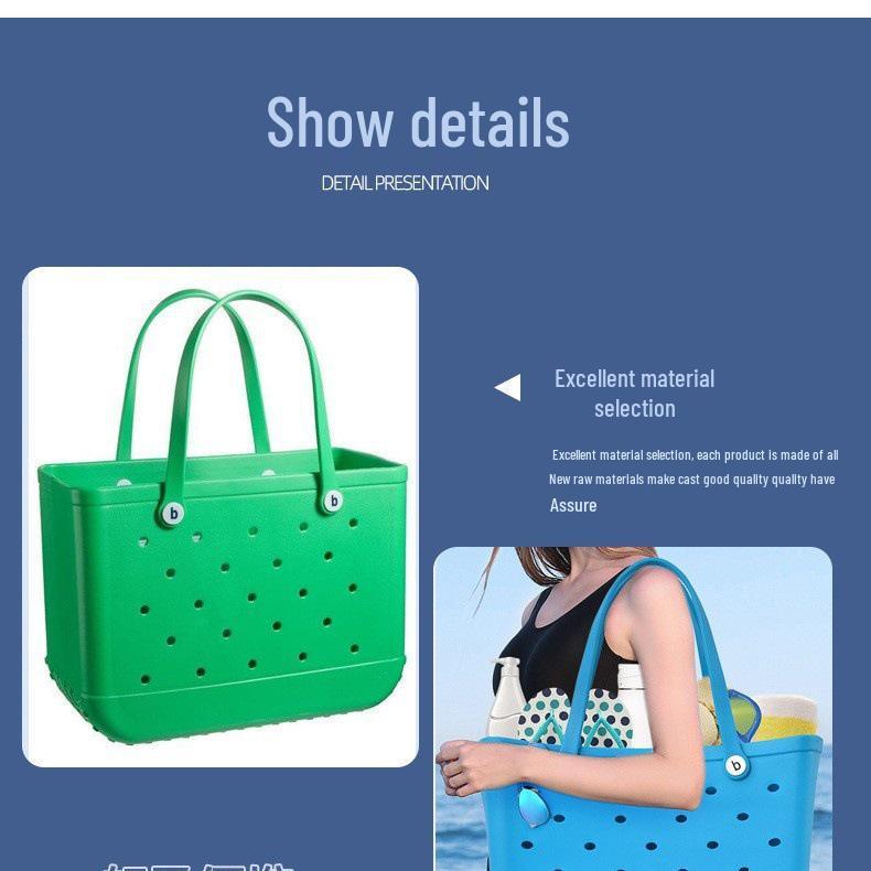 Macaron EVA Portable Washable Pet Basket - Lightweight and Large Capacity Storage Bag for Outdoor Use