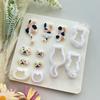 Halloween Series Mini Polymer Clay Cutter Cat/Hat/Pumpkin/Ghost Shaped Clay Cutting Molds For DIY Earring Jewelry Hand Tools