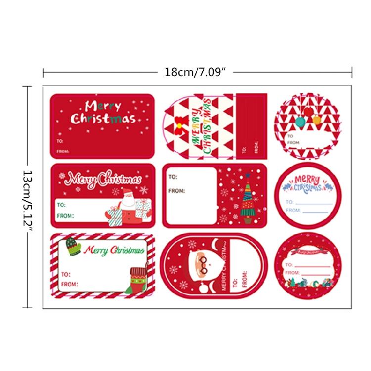 Dekorative Geschenketiketten Aufkleber für Haus Party Gastgeschenk Zubehör Temporäre Tattoos