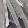 Pearl Bow Ribbon Wedding Veils Four-layer Bride Head Gauze Elegant Bridal Veil  Bride Accessories