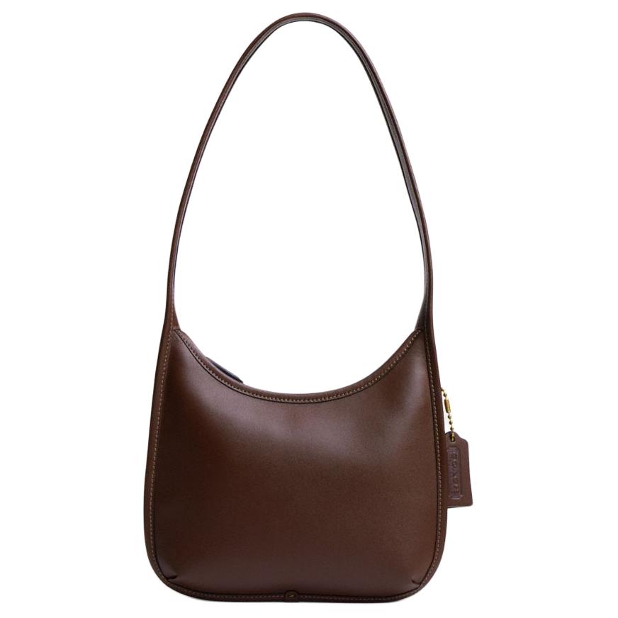 

Coach Curve 23 Top Zip Closure Glove Tanned Leather Underarm Tote Shoulder Bag Medium Women Bags Brass Maple-Brown CAF11-B4MPL Basic Set (Bag+Dust Bag)