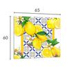 PANEL SZKLANY DO KUCHNI 65x60 Cytryny