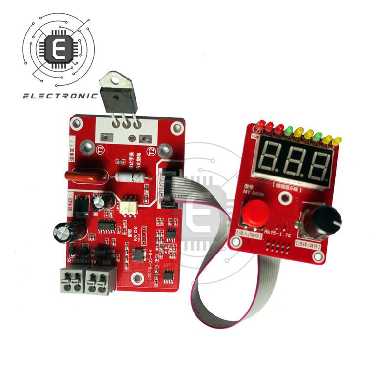NY-D02 100A / 40A Pulse Spot Welder Encoder Time Digital Display Module Control Panel Adjustable Current Controller