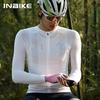 INBIKE Men's Cycling Shirts Long Sleeve for Men Biking Clothing Bicycle Road Mountain MTB Bike Jersey Full Zipper with 3 Pocke